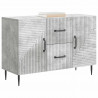 Bufet Betonowy szary 89 x 34,5 x 60 cm Drewno inżynieryjne