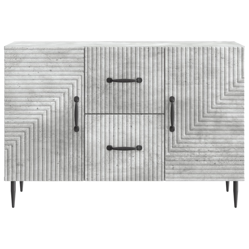 Bufet Betonowy szary 89 x 34,5 x 60 cm Drewno inżynieryjne