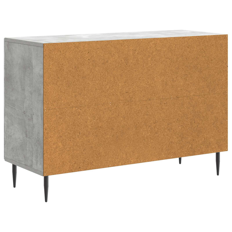 Bufet Betonowy szary 89 x 34,5 x 60 cm Drewno inżynieryjne