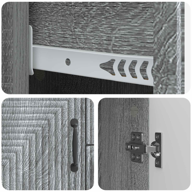 Bufet Szary Sonoma 89 x 34,5 x 60 cm Drewno inżynieryjne