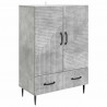 Bufet Betonowy szary 66 x 34,5 x 95 cm Drewno inżynieryjne