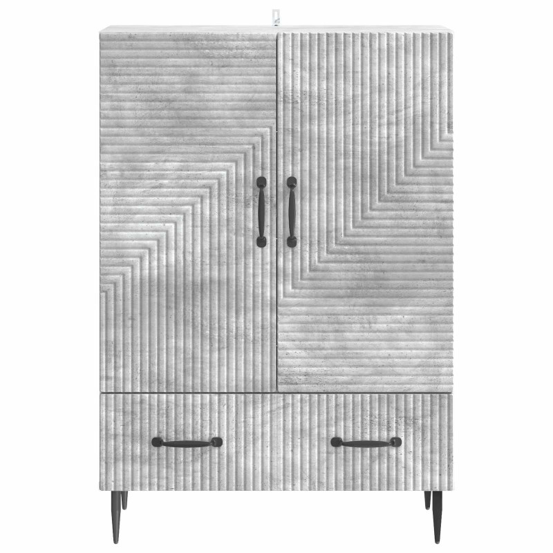 Bufet Betonowy szary 66 x 34,5 x 95 cm Drewno inżynieryjne