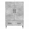 Bufet Betonowy szary 66 x 34,5 x 95 cm Drewno inżynieryjne