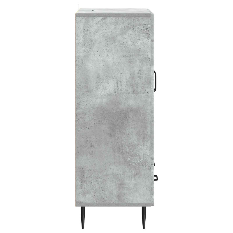 Bufet Betonowy szary 66 x 34,5 x 95 cm Drewno inżynieryjne