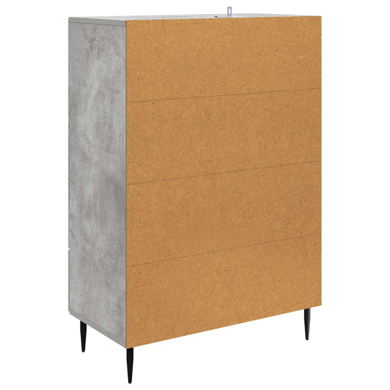 Bufet Betonowy szary 66 x 34,5 x 95 cm Drewno inżynieryjne