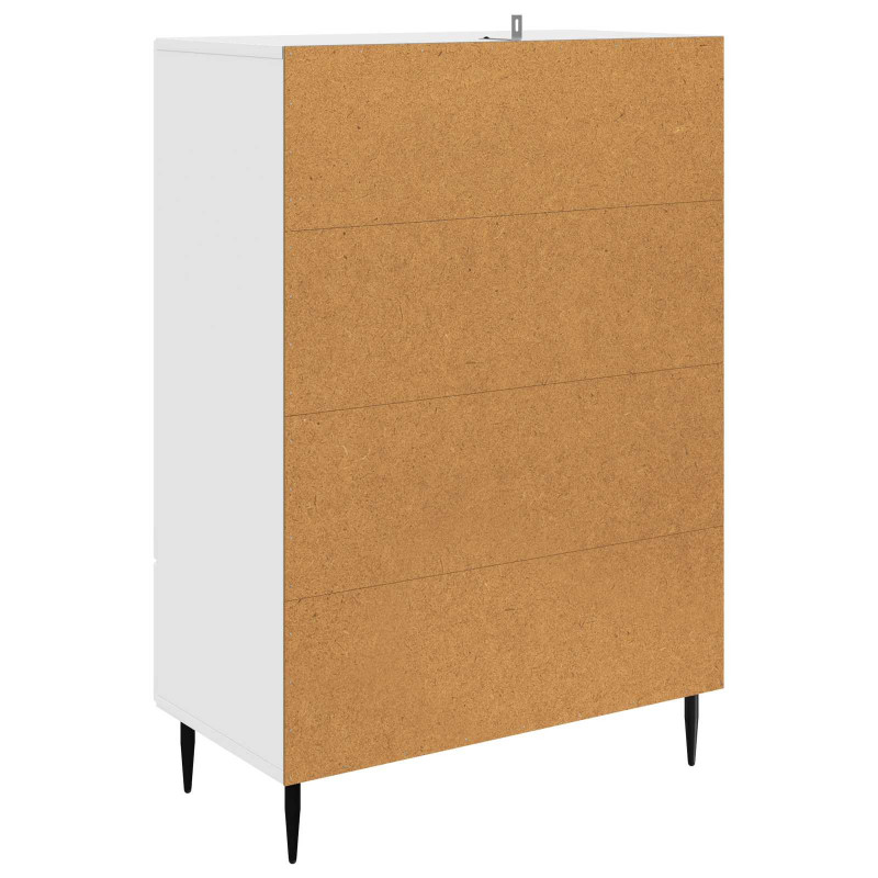 Bufet Biały wysoki połysk 66 x 34,5 x 95 cm Drewno inżynieryjne