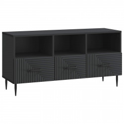 Szafka pod telewizor z szufladą Czarny 102 x 34,5 x 50 cm