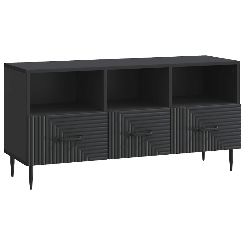 Szafka pod telewizor z szufladą Czarny 102 x 34,5 x 50 cm