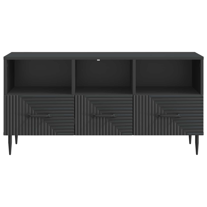 Szafka pod telewizor z szufladą Czarny 102 x 34,5 x 50 cm