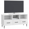 Szafka pod telewizor Biały wysoki połysk 102 x 34,5 x 50 cm