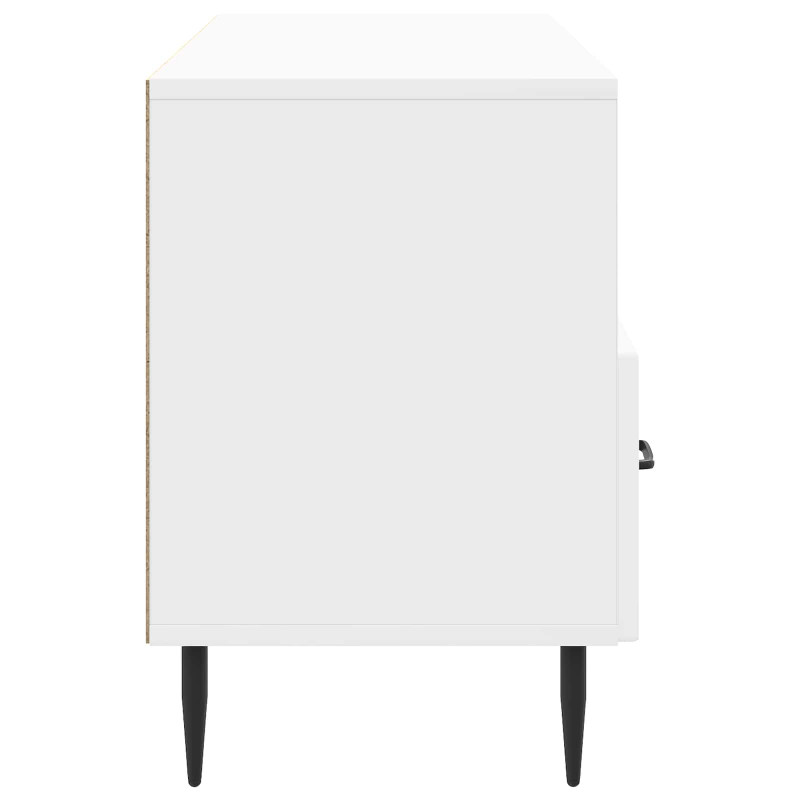 Szafka pod telewizor Biały wysoki połysk 102 x 34,5 x 50 cm