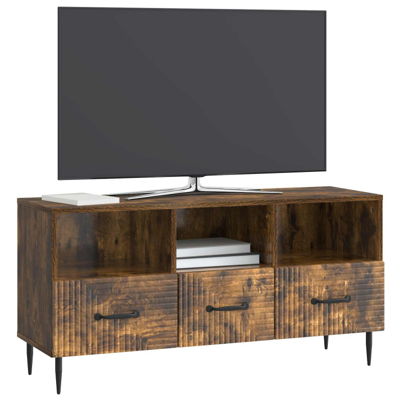 Szafka pod telewizor z szufladą Dąb wędzony 102 x 34,5 x 50 cm