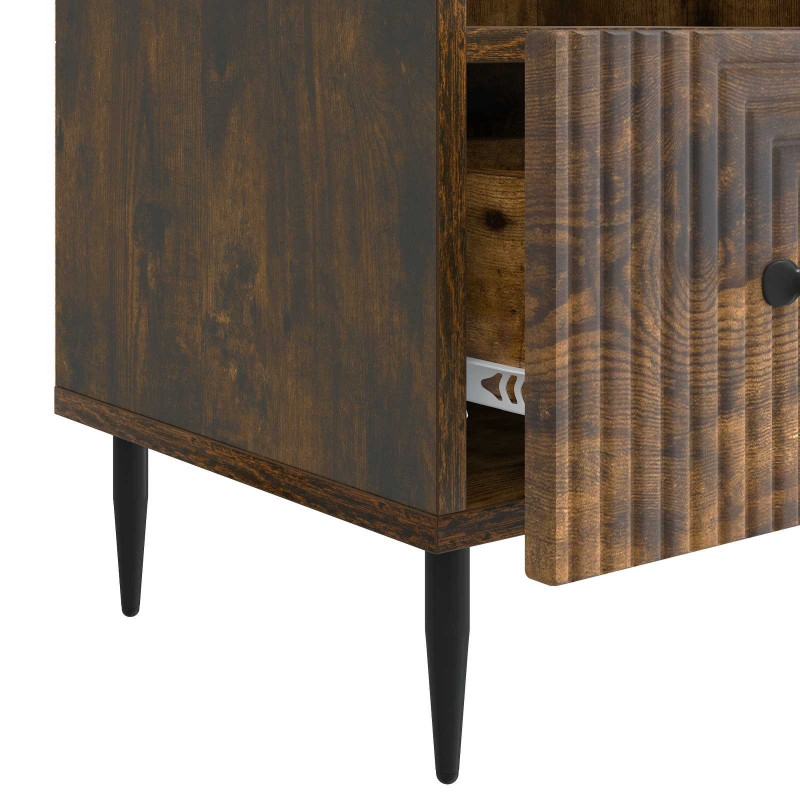 Szafka pod telewizor z szufladą Dąb wędzony 102 x 34,5 x 50 cm
