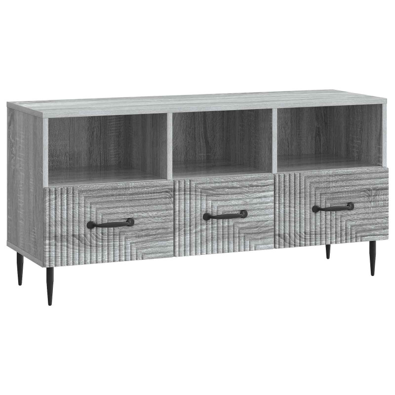 Szafka pod telewizor z szufladą Szary Sonoma 102 x 34,5 x 50 cm
