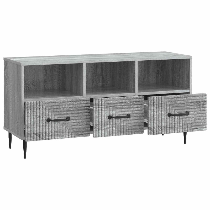 Szafka pod telewizor z szufladą Szary Sonoma 102 x 34,5 x 50 cm