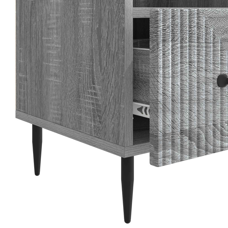 Szafka pod telewizor z szufladą Szary Sonoma 102 x 34,5 x 50 cm