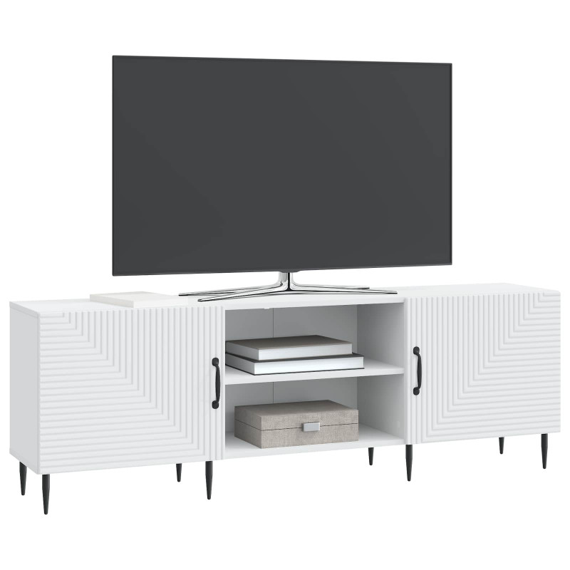 Szafka pod telewizor Biały 150 x 31 x 50 cm Drewno inżynieryjne