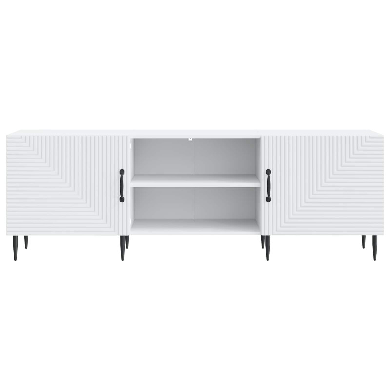 Szafka pod telewizor Biały 150 x 31 x 50 cm Drewno inżynieryjne