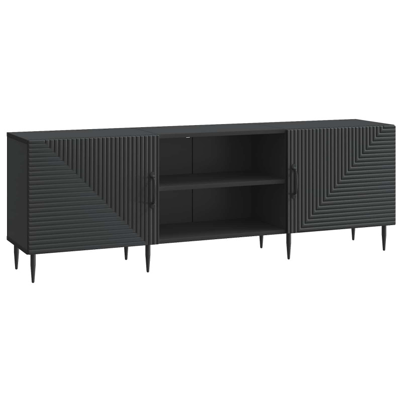 Szafka pod telewizor Czarny 150 x 31 x 50 cm