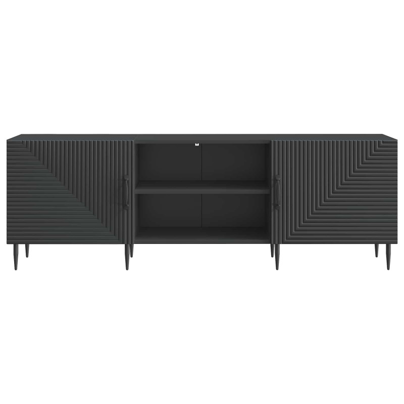 Szafka pod telewizor Czarny 150 x 31 x 50 cm