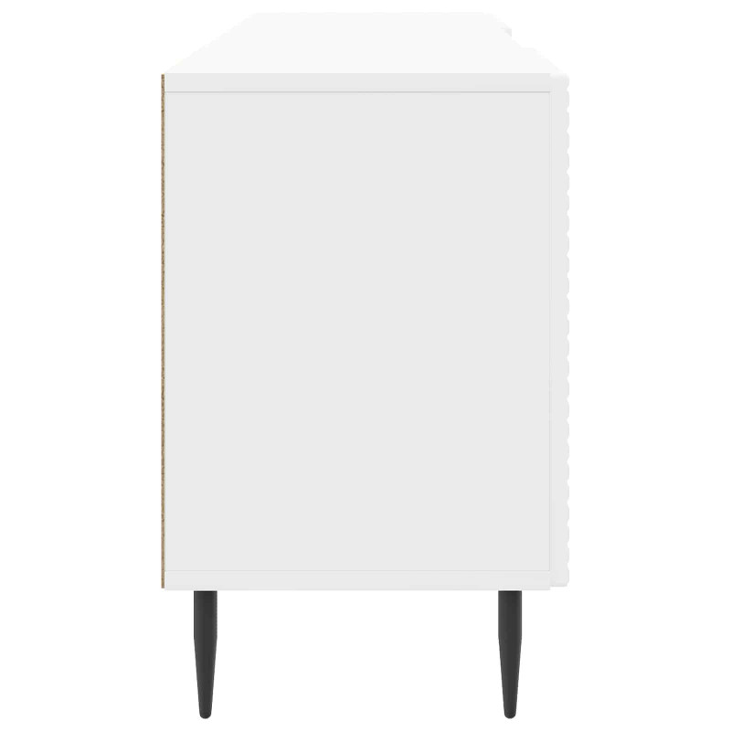 Szafka pod telewizor Biały wysoki połysk 150 x 31 x 50 cm