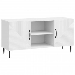 Szafka pod telewizor Biały wysoki połysk 102 x 34,5 x 50 cm