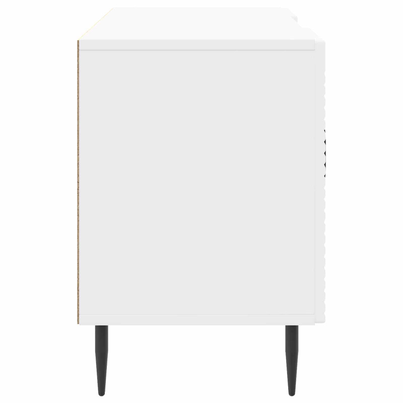 Szafka pod telewizor Biały wysoki połysk 102 x 34,5 x 50 cm