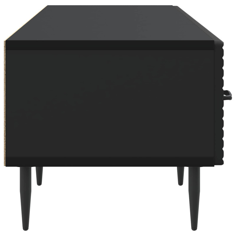 Szafka pod telewizor z szufladą Czarny 147 x 34,5 x 30 cm