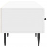 Szafka pod telewizor Biały wysoki połysk 147 x 34,5 x 30 cm