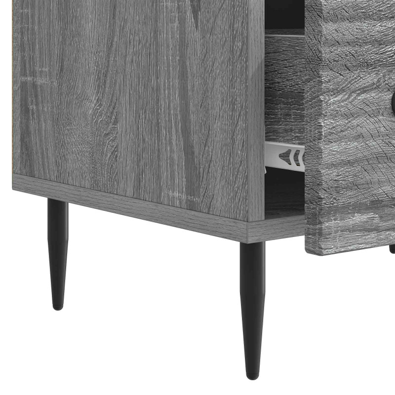 Szafka pod telewizor z szufladą Szary Sonoma 147 x 34,5 x 30 cm
