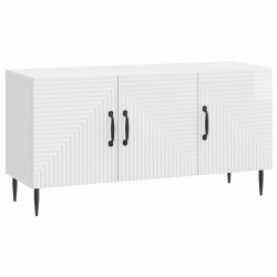 Szafka pod telewizor Biały wysoki połysk 99 x 34,5 x 50 cm