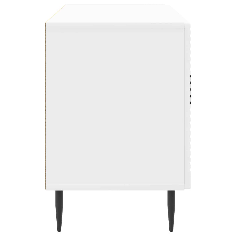 Szafka pod telewizor Biały wysoki połysk 99 x 34,5 x 50 cm