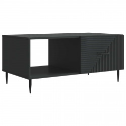 Stolik kawowy Czarny 90 x 50 x 40 cm Drewno inżynieryjne