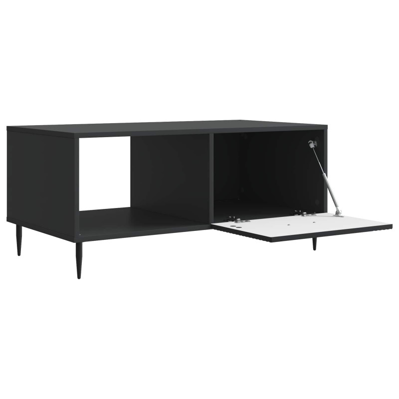 Stolik kawowy Czarny 90 x 50 x 40 cm Drewno inżynieryjne