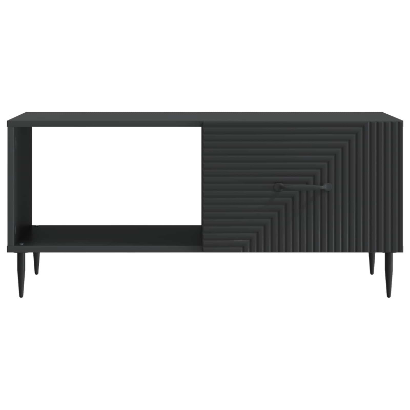 Stolik kawowy Czarny 90 x 50 x 40 cm Drewno inżynieryjne