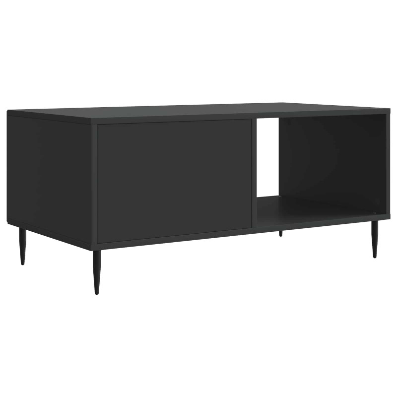 Stolik kawowy Czarny 90 x 50 x 40 cm Drewno inżynieryjne