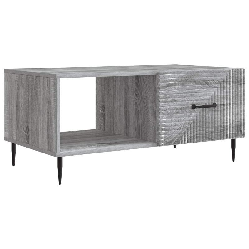 Stolik kawowy Szary Sonoma 90 x 50 x 40 cm Drewno inżynieryjne