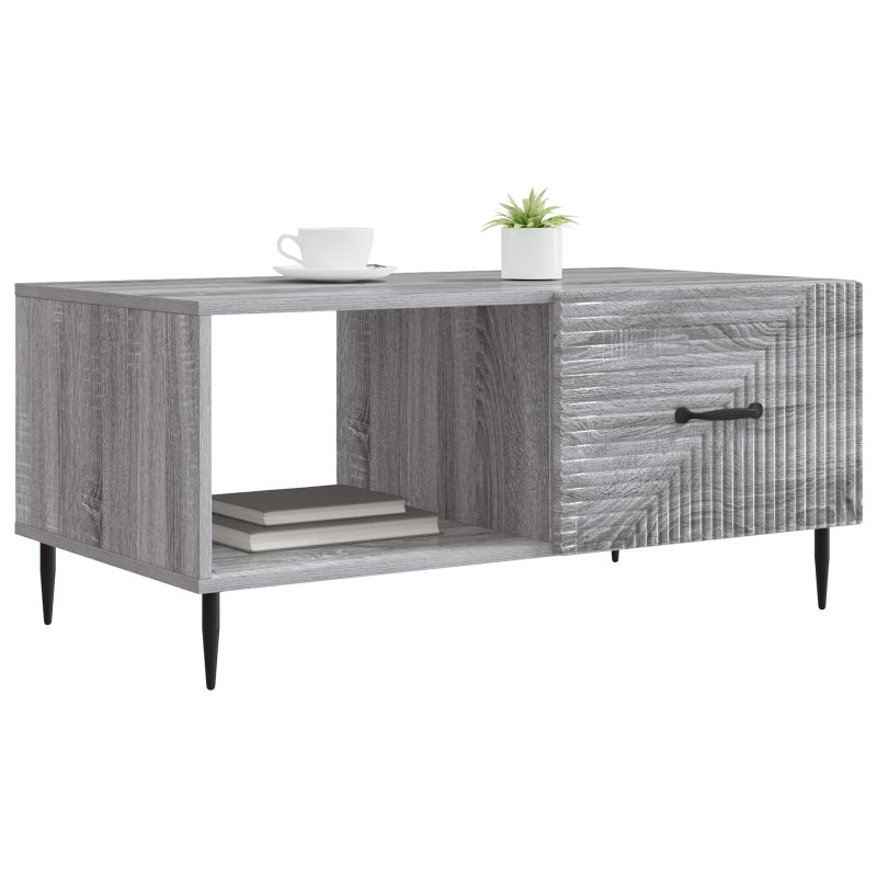 Stolik kawowy Szary Sonoma 90 x 50 x 40 cm Drewno inżynieryjne