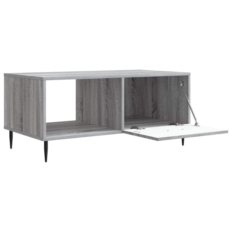 Stolik kawowy Szary Sonoma 90 x 50 x 40 cm Drewno inżynieryjne
