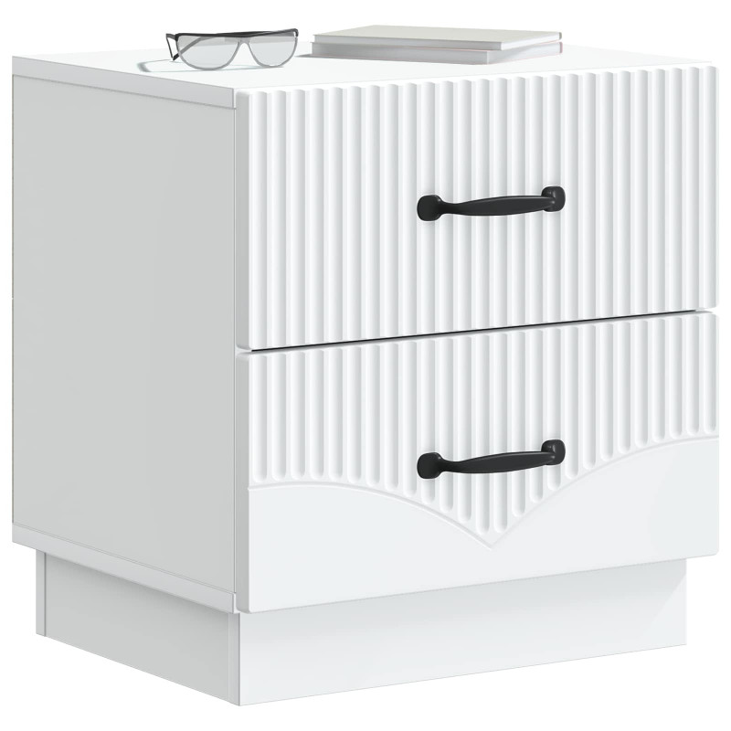 Szafka Nocna z szufladą 2 pcs Biały 43 x 34,5 x 44,5 cm