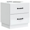 Szafka Nocna z szufladą 2 pcs Biały 43 x 34,5 x 44,5 cm