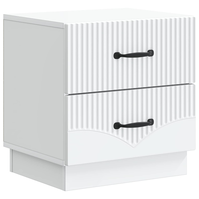 Szafka Nocna z szufladą 2 pcs Biały 43 x 34,5 x 44,5 cm
