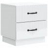 Szafka Nocna z szufladą 2 pcs Biały 43 x 34,5 x 44,5 cm