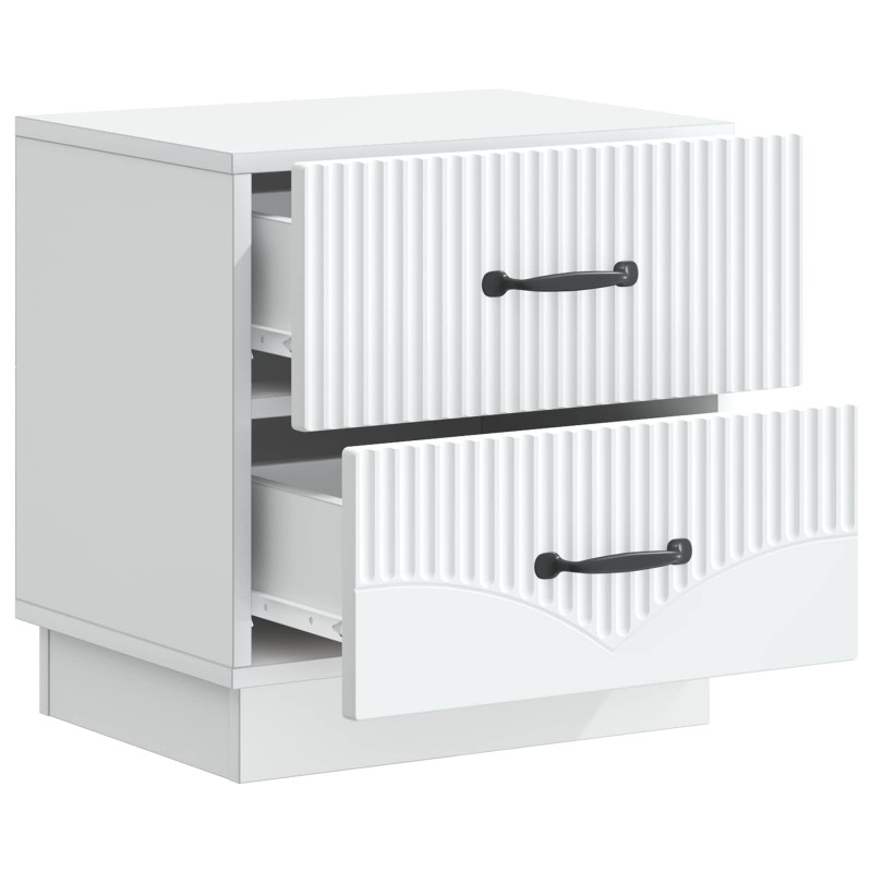 Szafka Nocna z szufladą 2 pcs Biały 43 x 34,5 x 44,5 cm