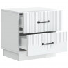 Szafka Nocna z szufladą 2 pcs Biały 43 x 34,5 x 44,5 cm