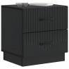 Szafka Nocna z szufladą 2 pcs Czarny 43 x 34,5 x 44,5 cm