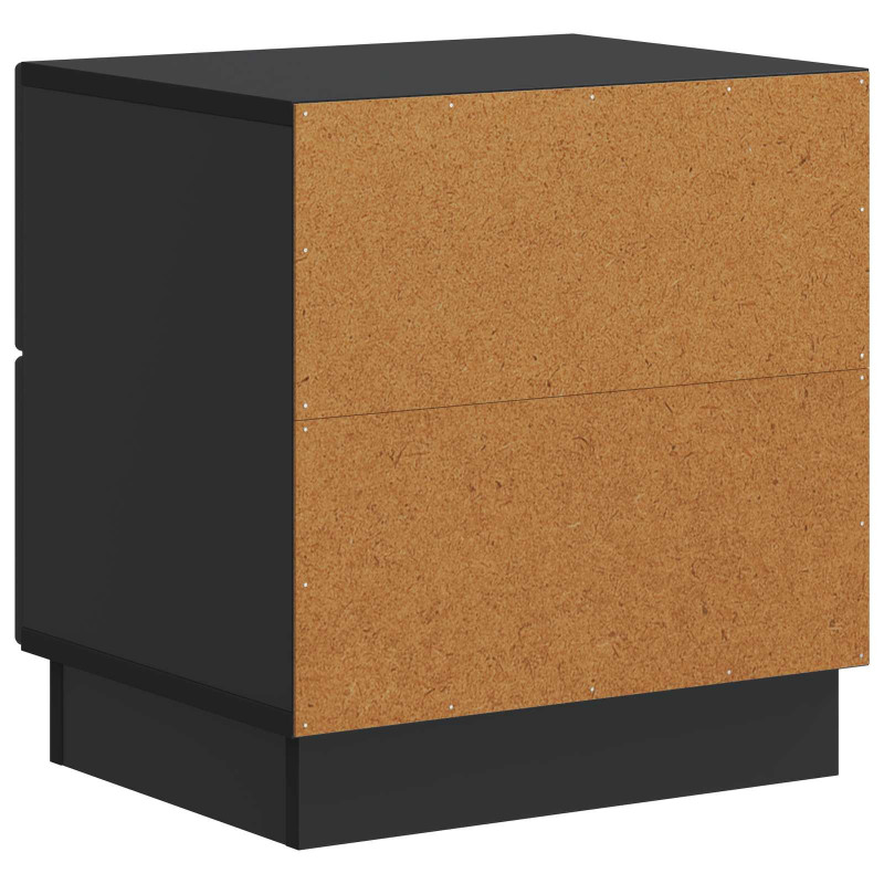 Szafka Nocna z szufladą 2 pcs Czarny 43 x 34,5 x 44,5 cm