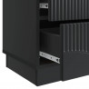 Szafka Nocna z szufladą 2 pcs Czarny 43 x 34,5 x 44,5 cm