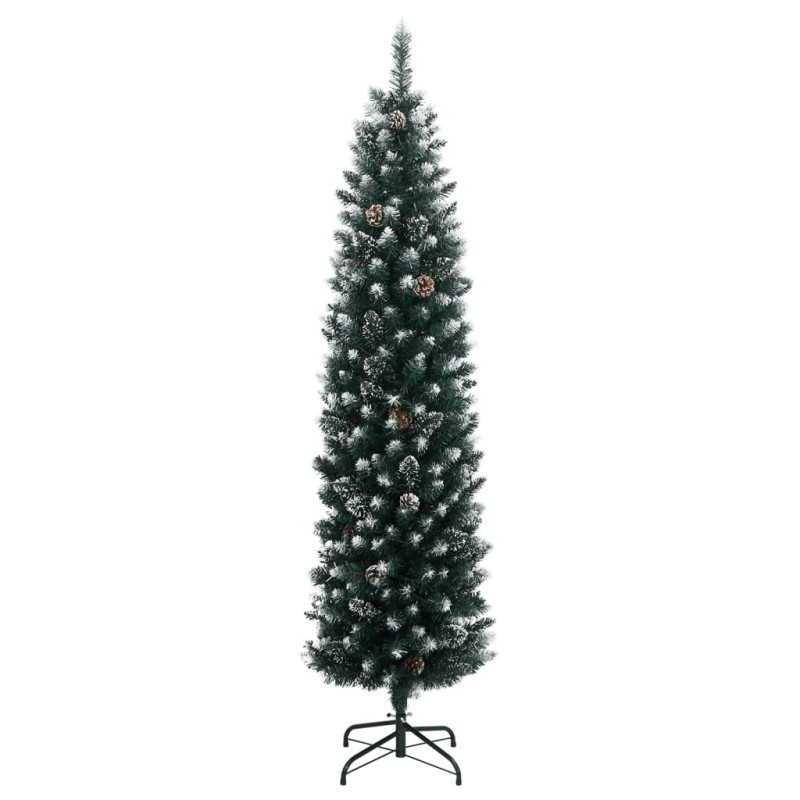 Sztuczna, smukła choinka, 300 LED, 210 cm