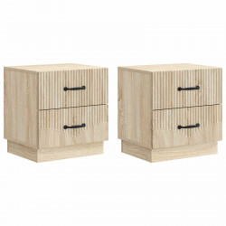 Szafka Nocna z szufladą 2 pcs dąb Sonoma 43 x 34,5 x 44,5 cm